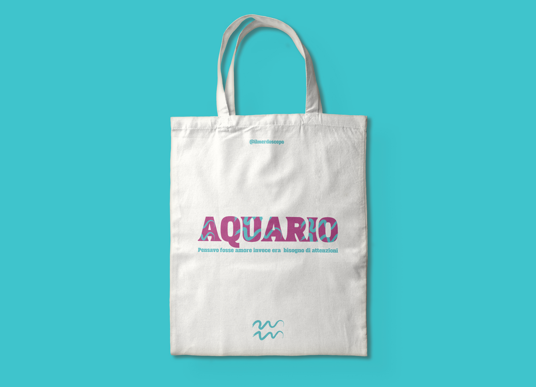 Shopper segno dell'Aquario