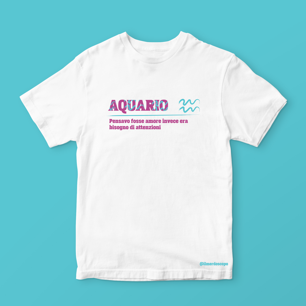 T-shirt segno dell'Aquario
