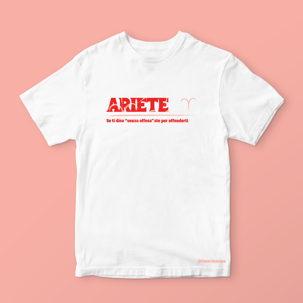 T-shirt segno dell'Ariete