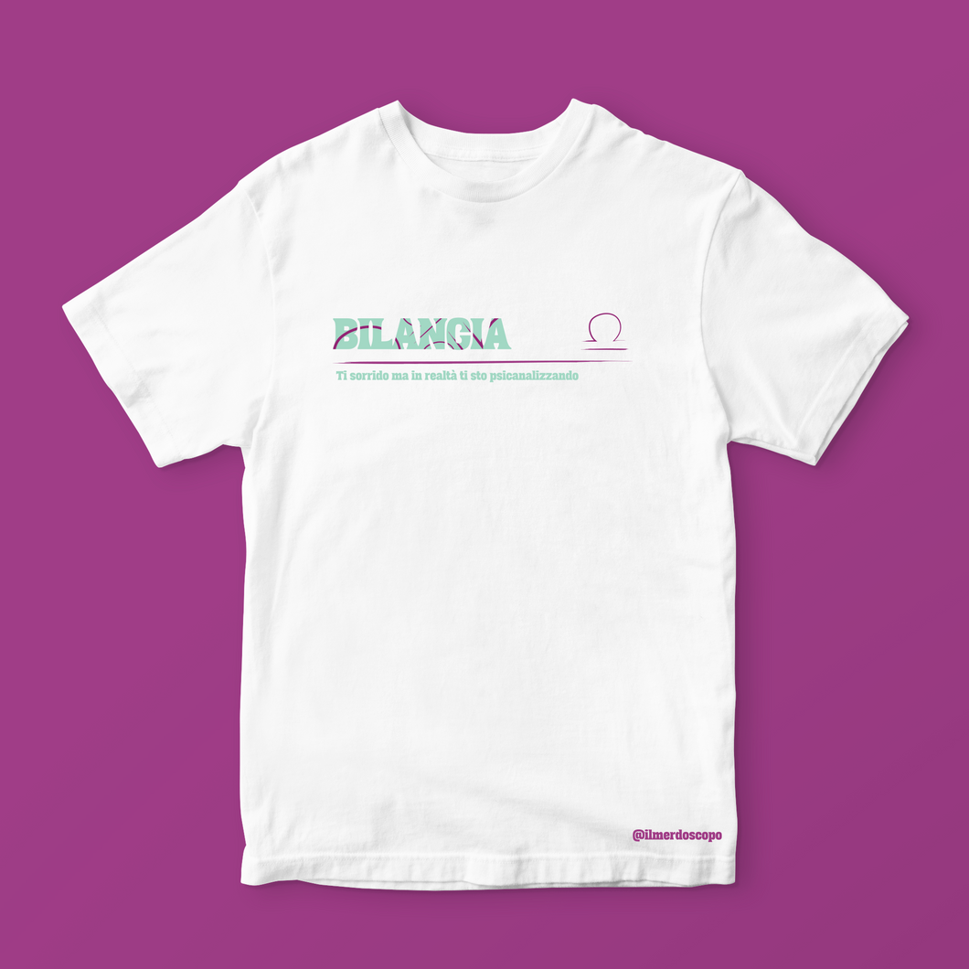 T-shirt segno della Bilancia