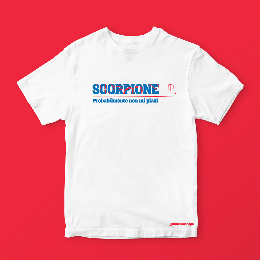T-shirt segno dello Scorpione